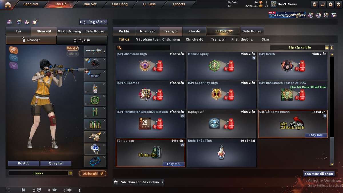 shop acc cf uy tin gia re